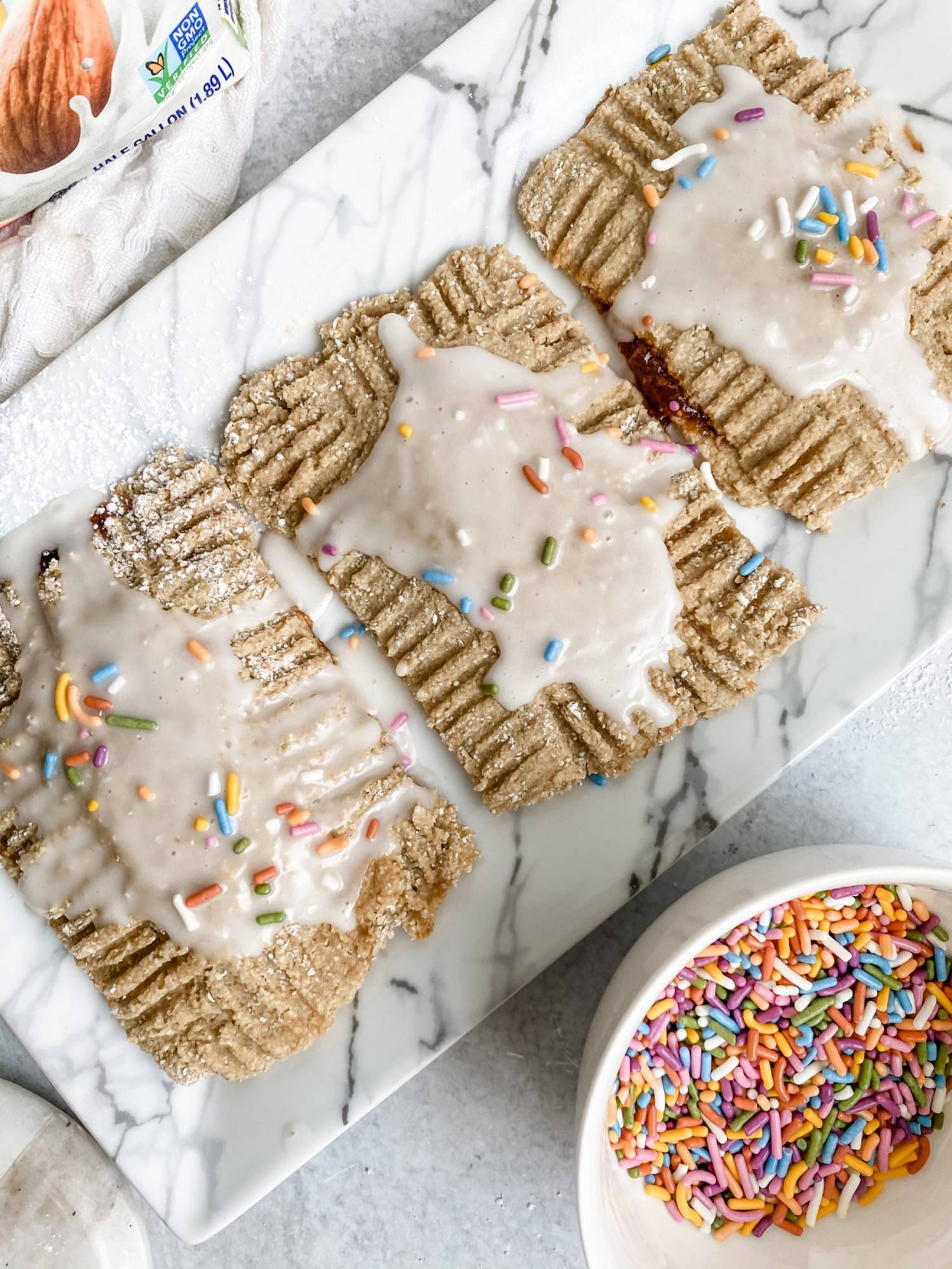 Homemade Pop-Tarts Vegan Oat Flour - Lovely Delites