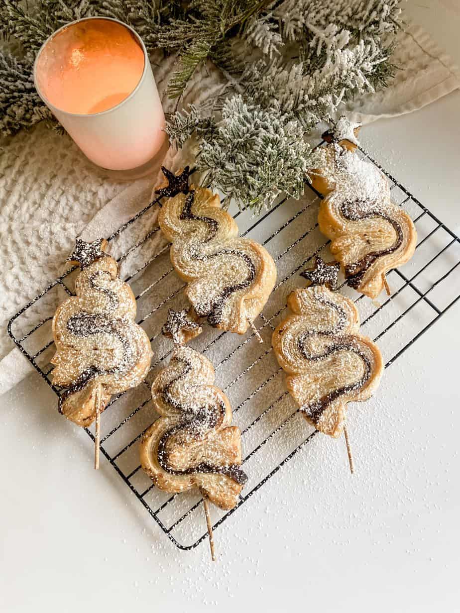 Puff Pastry Christmas Trees - Lovely Delites