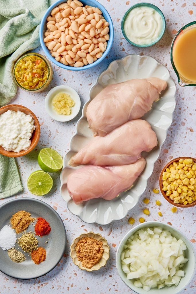 ingredients needed for white chili chicken