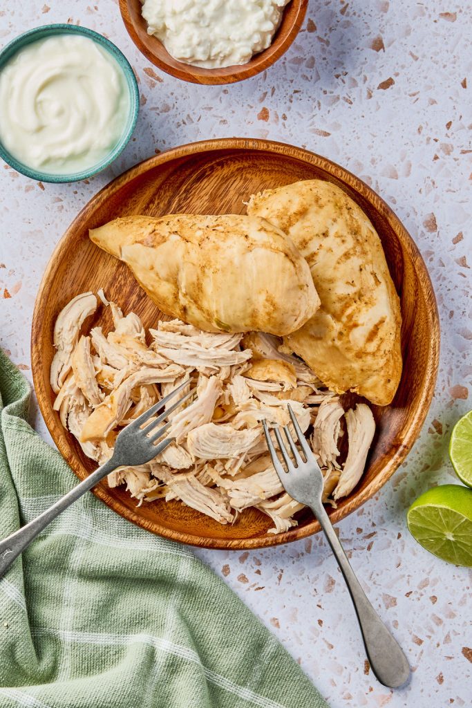 remove chicken and shred with two forks!