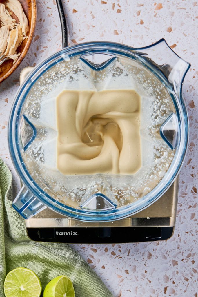 blended until smooth and creamy