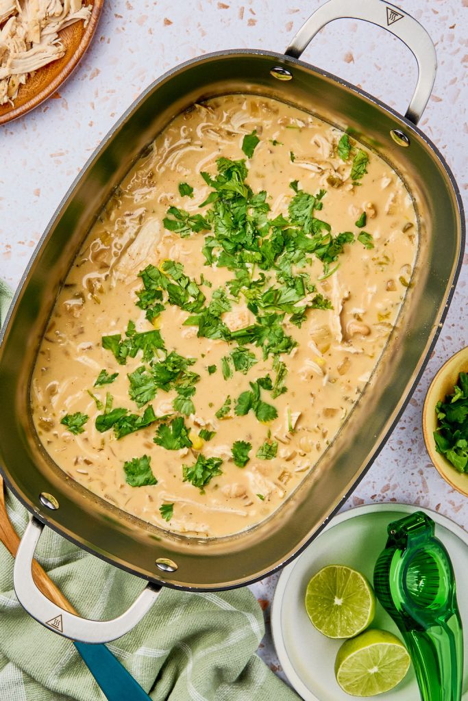 garnished with cilantro