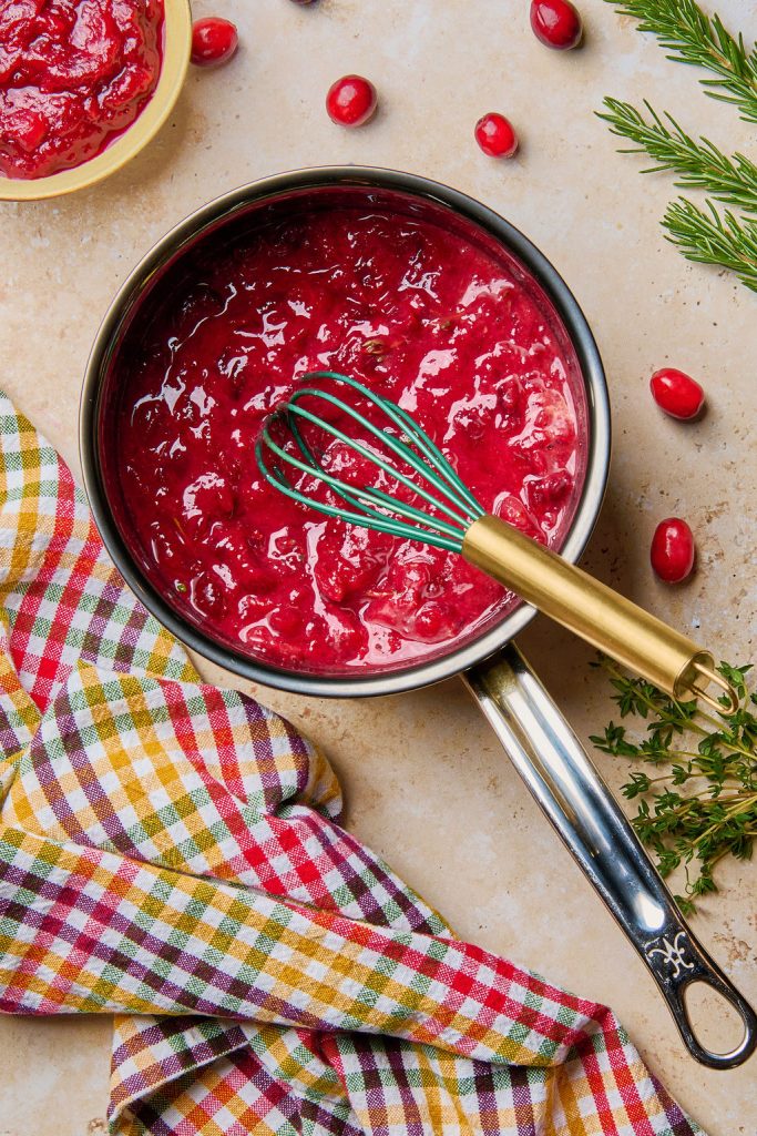 ingredients whisked together in sauce pan