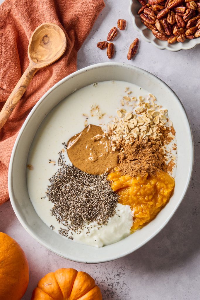 all the ingredients in a bowl