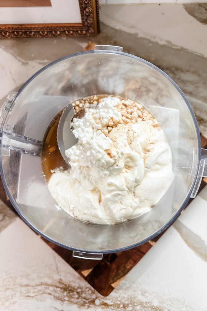 all ingredients in a food processor