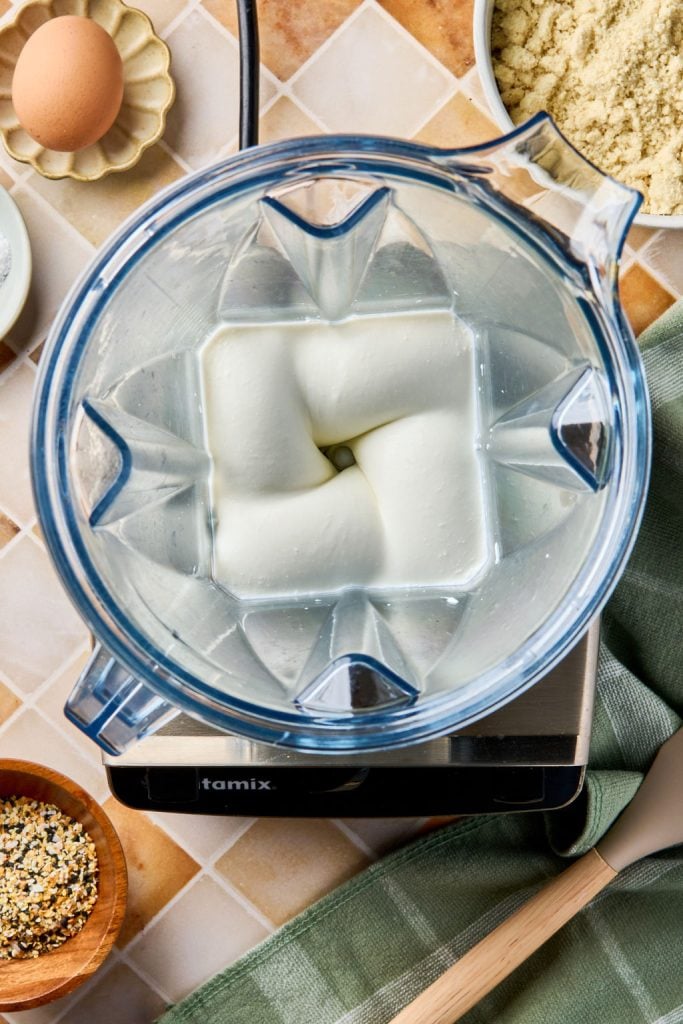 cottage cheese blended in a blender