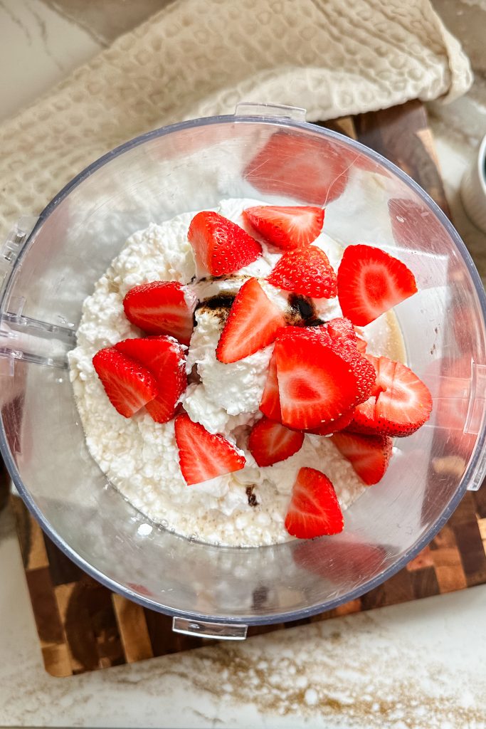 ingredients added to the blender