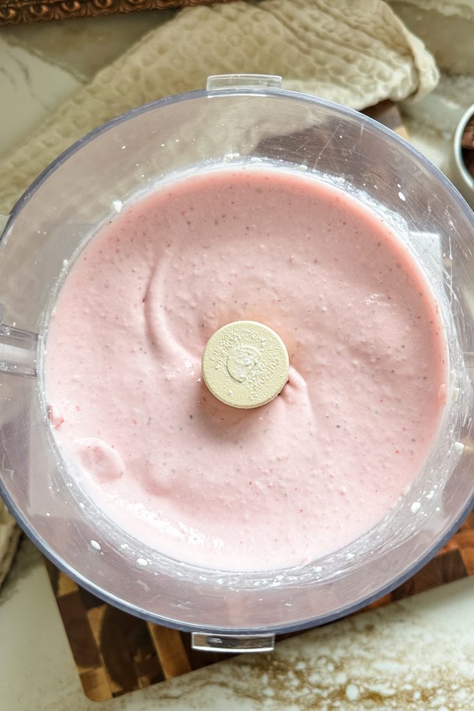 all the ingredients blended in the blender