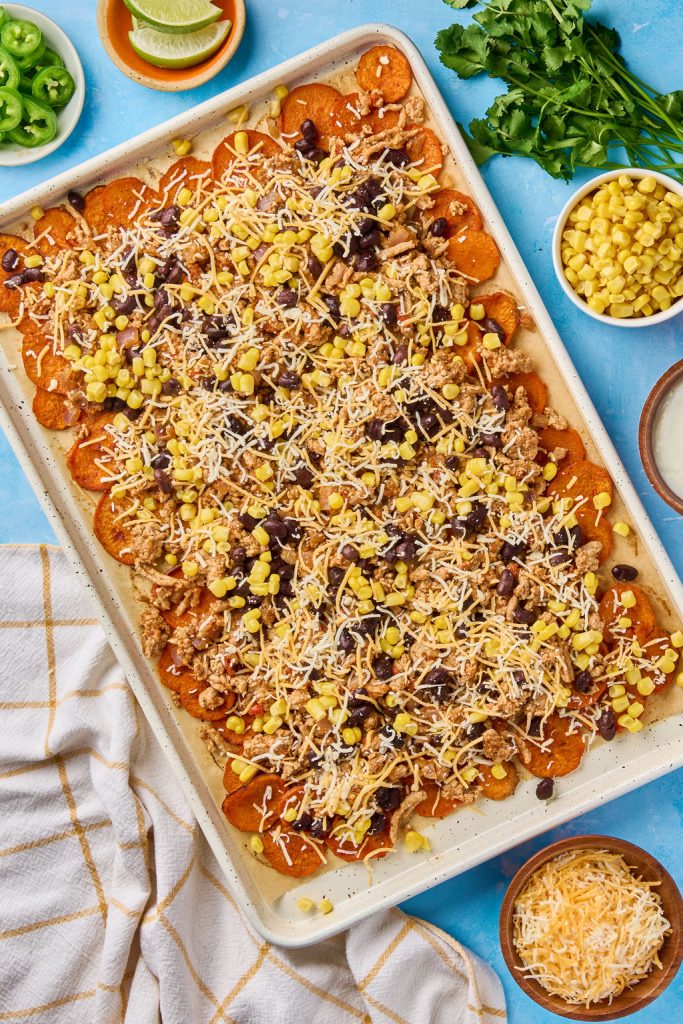cheese sprinkled on top