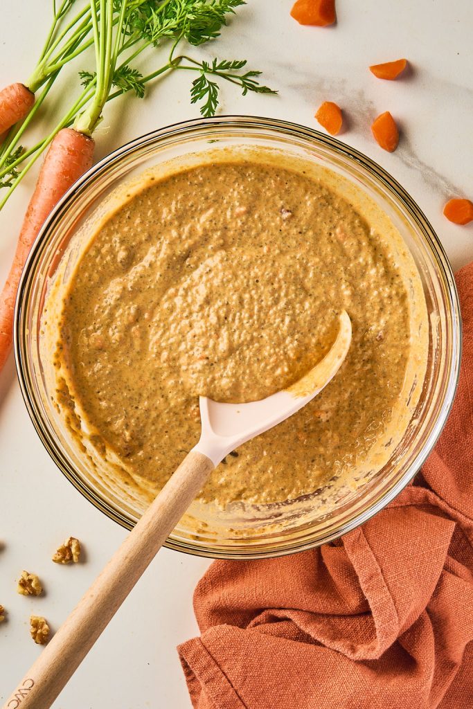 raisins and nuts mixed into the chia pudding