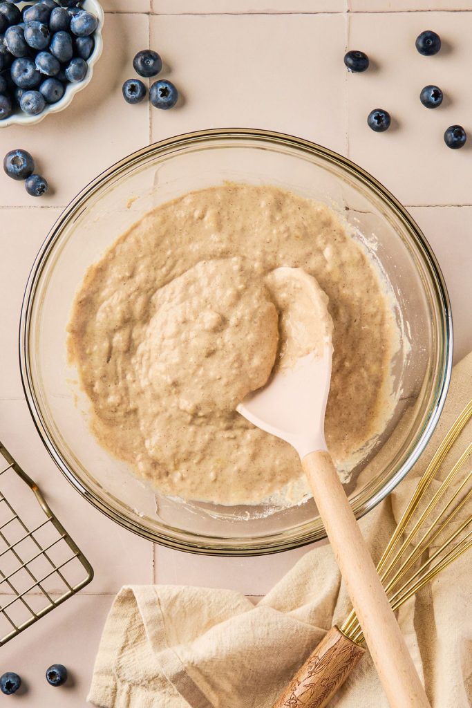 all ingredients combined together to make batter