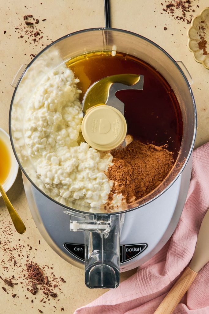 all the ingredients in a blender