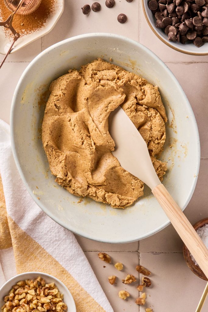 all ingredients mixed together to form dough