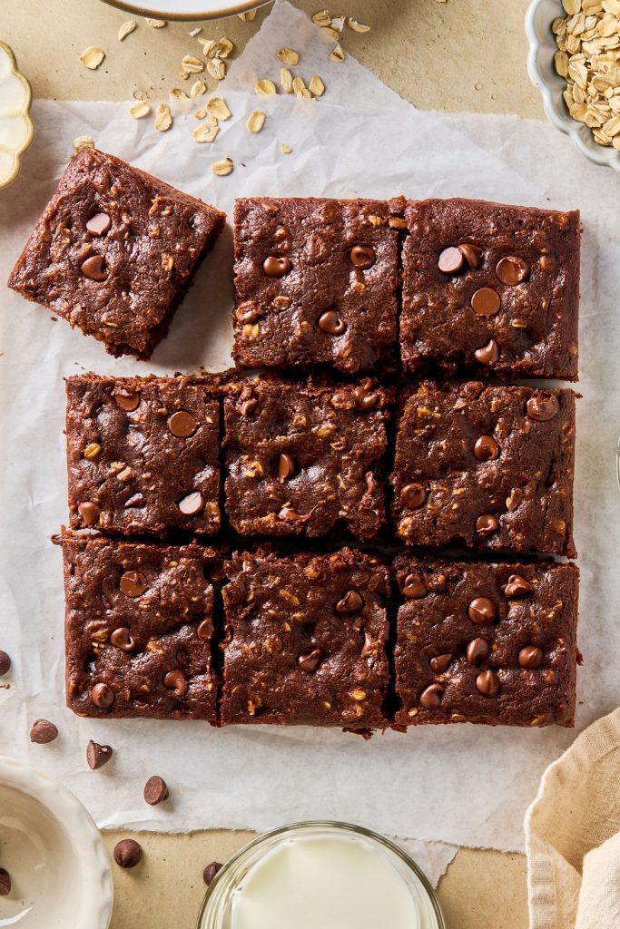 brownies cut into squares