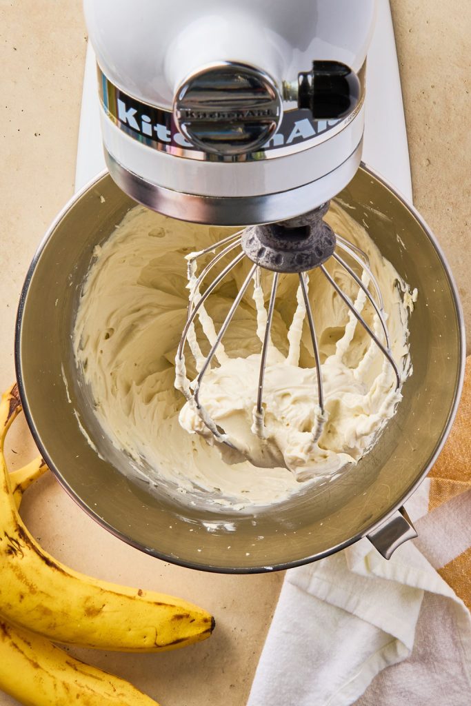 all ingredients combined to make frosting