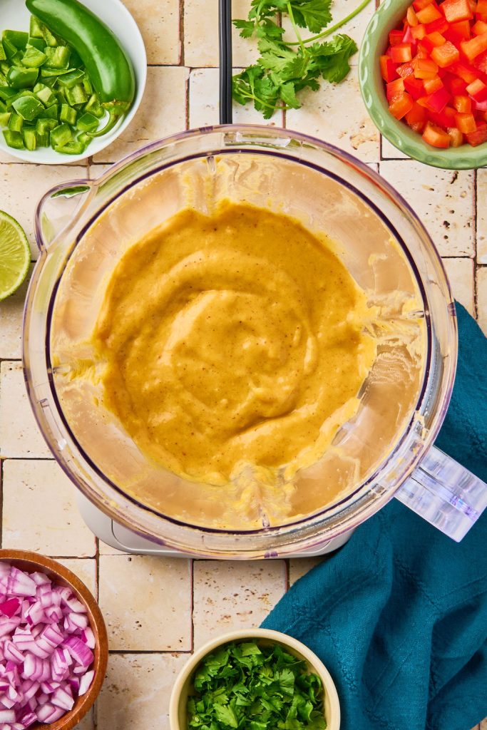 chicken marinate ingredients blended until smooth in a blender